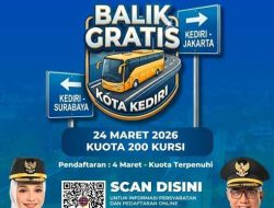 Program Balik Gratis Kota Kediri 2026 Diluncurkan: 200 Kuota Untuk Warga