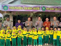 Peduli Sesama, Polsek Grogol Berbagi Kebahagiaan dengan Anak Yatim Piatu