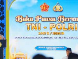 Buka Puasa Bersama TNI-Polri, Kapolri Tegaskan Sukseskan Program Presiden