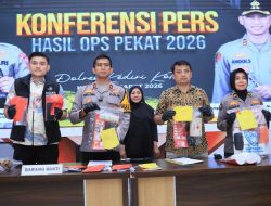 OPS Pekat Semeru 2026, Polres Kediri Kota Ungkap Kasus Narkoba Hingga Perjudian