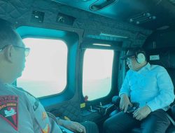 Cek Kesiapan Arus Mudik Pelabuhan Merak, Kapolri, Panglima hingga Menko PMK Patroli Naik Heli