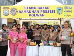 Diserbu Warga, Bazar Ramadan Presisi Polres Kediri Ludes