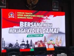 DPRD Kabupaten Kediri Gelar Diskusi Tematik Bersama Media, Wujudkan Kediri Damai