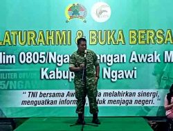 Silaturahmi Kodim 0805/Ngawi dan Wartawan, Perkuat Sinergi Informasi