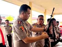 Kapolres Tarakan Pimpin Pemeriksaan Senjata Api Dinas, Pastikan Tertib Administrasi dan Keamanan