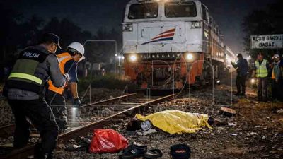 Warga Tewas Tertabrak KA Blambangan Ekspres di Jalur Babat–Bourno