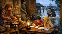 Lebaran di Tengah Genangan: Ketabahan Keluarga Sutono Menjaga Harapan