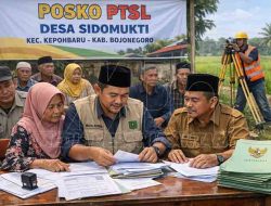 PTSL Sidomukti Bojonegoro: 800 Bidang Tanah Masuk Proses Sertifikasi