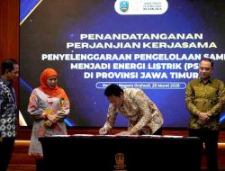 Pemkab Sidoarjo Perkuat Komitmen Energi Terbarukan Lewat PKS Pengolahan Sampah Jadi Listrik