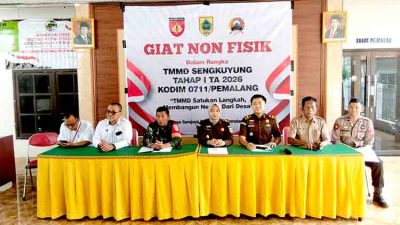 Satgas TMMD Sengkuyung Tahap I Tahun 2026 Kodim 0711/Pemalang Gelar Penyuluhan Hukum Terpadu di Desa Surajaya