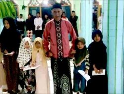 Pemdes Gunungrejo Bersama Pengurus Masjid, Salurkan Paket Sembako dan Santunan Anak Yatim