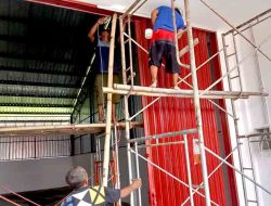 Babinsa Koramil Taman Kawal Pembangunan Koperasi Merah Putih di Desa Pener