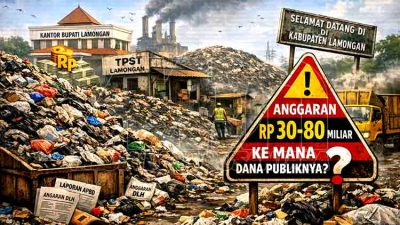 Anggaran Fantastis, Sampah Lamongan Masih Menumpuk