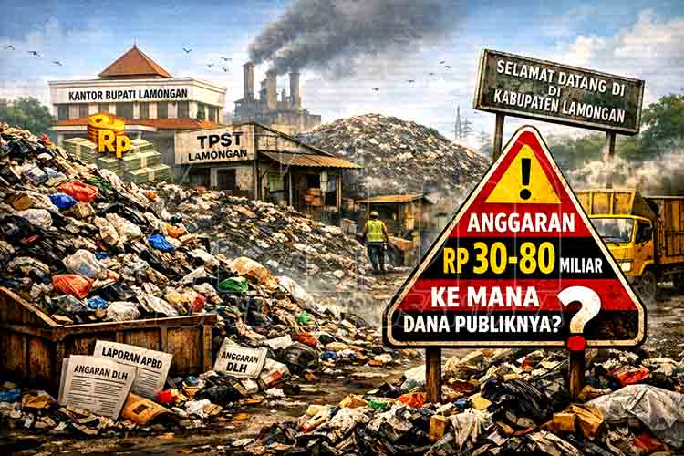 Anggaran Fantastis, Sampah Lamongan Masih Menumpuk