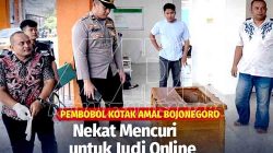 Bobol Kotak Amal Demi Judi Online, Pria Bojonegoro Ditangkap