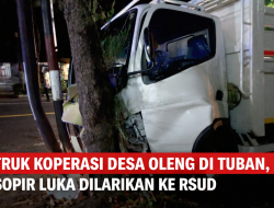 Truk KDMP Oleng di Tuban, Sopir Nyaris Tewas Usai Hantam Pohon