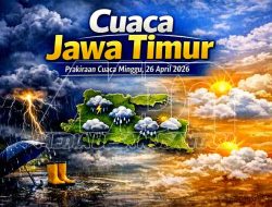 Cuaca Jatim Hari Ini: Hujan Merata, Waspada Petir