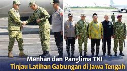 Pangdam IV/Diponegoro Dampingi Menhan dan Panglima TNI Tinjau Latihan Operasi Laut Gabungan 2026