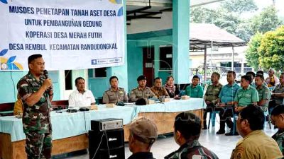 Danramil Randudongkal Hadiri Musdes Pembangunan Gerai Kopdes Merah Putih di Desa Rembul
