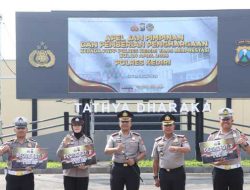Apresiasi Personel Berprestasi Warnai Apel Jam Pimpinan Polres Kediri