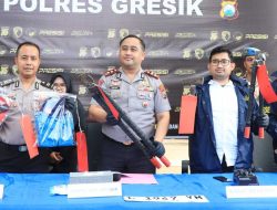 Polres Gresik Amankan Komplotan Residivis Pencuri Kabel PLN Lintas Daerah