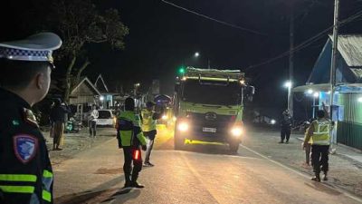 Polres Jember Batasi Kecepatan Kendaraan Berat di Jalur Kasian – Puger