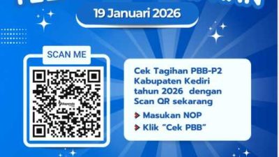 PBB-P2 Kabupaten Kediri Tahun 2026 Resmi Ditetapkan, Wajib Pajak Diimbau Segera Cek Tagihan