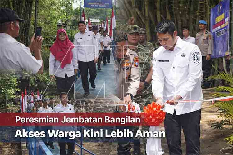 Jembatan Merah Putih Presisi Bangilan