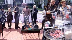 Kapolres Ngawi Hadiri Pemusnahan Barang Bukti Inkracht 2026, Wujud Sinergitas dan Transparansi Penegakan Hukum