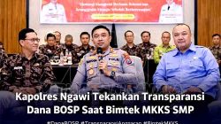 Kapolres Ngawi Tekankan Transparansi Dana BOSP Saat MKKS SMP