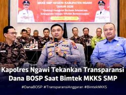 Kapolres Ngawi Tekankan Transparansi Dana BOSP Saat MKKS SMP