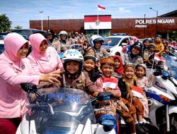 Polwan dan Bhayangkari Ngawi Ajak Anak TK Rayakan Hari Kartini dengan Ceria