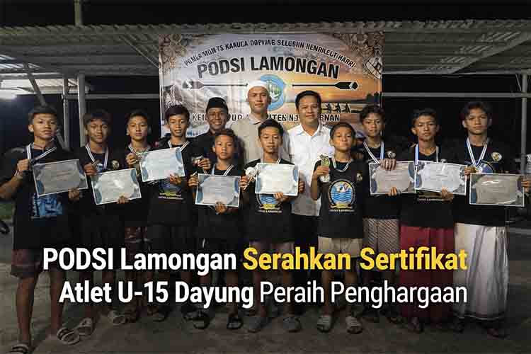 Ketua Umum PODSI Lamongan Apresiasi Atlet Muda Dayung