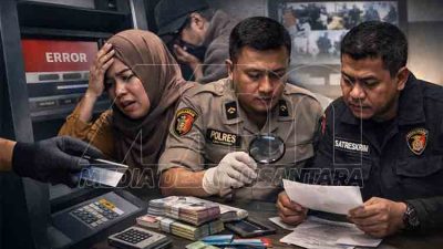Komplotan Ganjal ATM Gasak Rp55 Juta, Ibu Rumah Tangga di Lamongan Jadi Korban