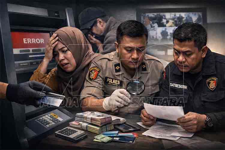 Komplotan Ganjal ATM Gasak Rp55 Juta MDN