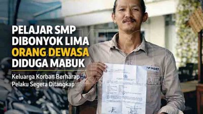 Diduga Mabuk, Lima Orang Dewasa Aniaya Bocah SMP Hingga Babak Belur