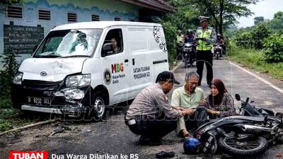 Mobil Program MBG Tabrak Motor di Tuban, Dua Orang Luka
