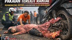 Pakaian Terlilit Rantai, Pembonceng Motor di Bojonegoro Alami Kecelakaan