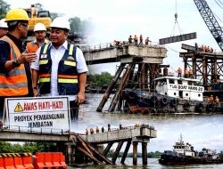 Pemkab Muba Percepat Revitalisasi Jembatan P.6 Lalan, Wabup Kyai Abdur Rohman Husen Pimpin Evaluasi Proyek Strategis
