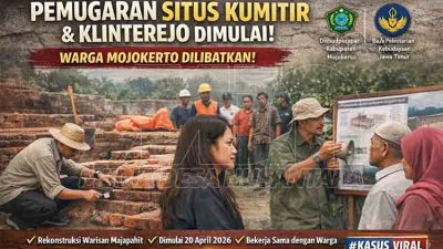 Pemugaran Situs Kumitir dan Klinterejo Dimulai, Warga Mojokerto Dilibatkan