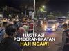 Pengamanan Polres Ngawi Pastikan Pemberangkatan Jamaah Haji Aman dan Lancar