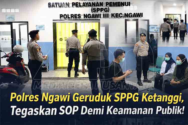Piket Pawas Polres Ngawi Lakukan Pengecekan di SPPG Ketanggi
