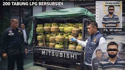 Polres Blora Gagalkan Penyelundupan 200 Tabung LPG Bersubsidi