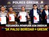 Polres Gresik Bongkar Penipuan SK ASN Palsu, Pelaku Raup Rp1,5 Miliar