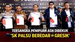 Polres Gresik Bongkar Penipuan SK ASN Palsu, Pelaku Raup Rp1,5 Miliar