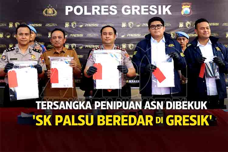 Polres Gresik Bongkar Penipuan SK ASN Palsu, Pelaku Raup Rp1,5 Miliar MDN