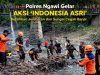 Polres Ngawi Gelar Aksi “Indonesia Asri”, Bersihkan Jembatan dan Sungai Cegah Banjir