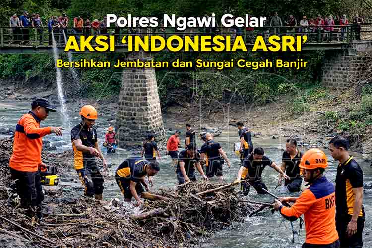 Polres Ngawi Gelar Aksi “Indonesia Asri” MDN