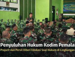 Kodim 0711/Pemalang Gelar Penyuluhan Hukum, Prajurit dan Persit Didorong Tingkatkan Kesadaran Aturan