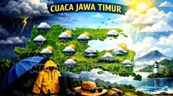Prediksi Cuaca Jawa Timur, Rabu 29 April 2026: Hujan Ringan dan Berawan